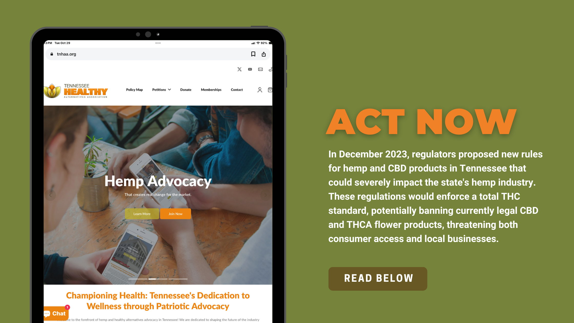 Act Now to Protect Tennessee's Hemp and CBD Industry